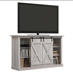 Barn Door Tv Stand Still In Box Brand New No Damage 