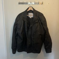 vintage leather jacket