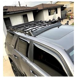 Black Roof Rack Cargo Storage Compatible with 2010-2024Runner (Medium Size)