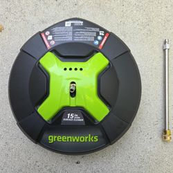 GreenWorks 15" Surface Cleaner Extension Included.