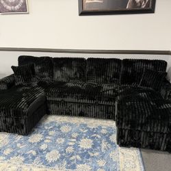 Black Sofa Sectional Sleeper