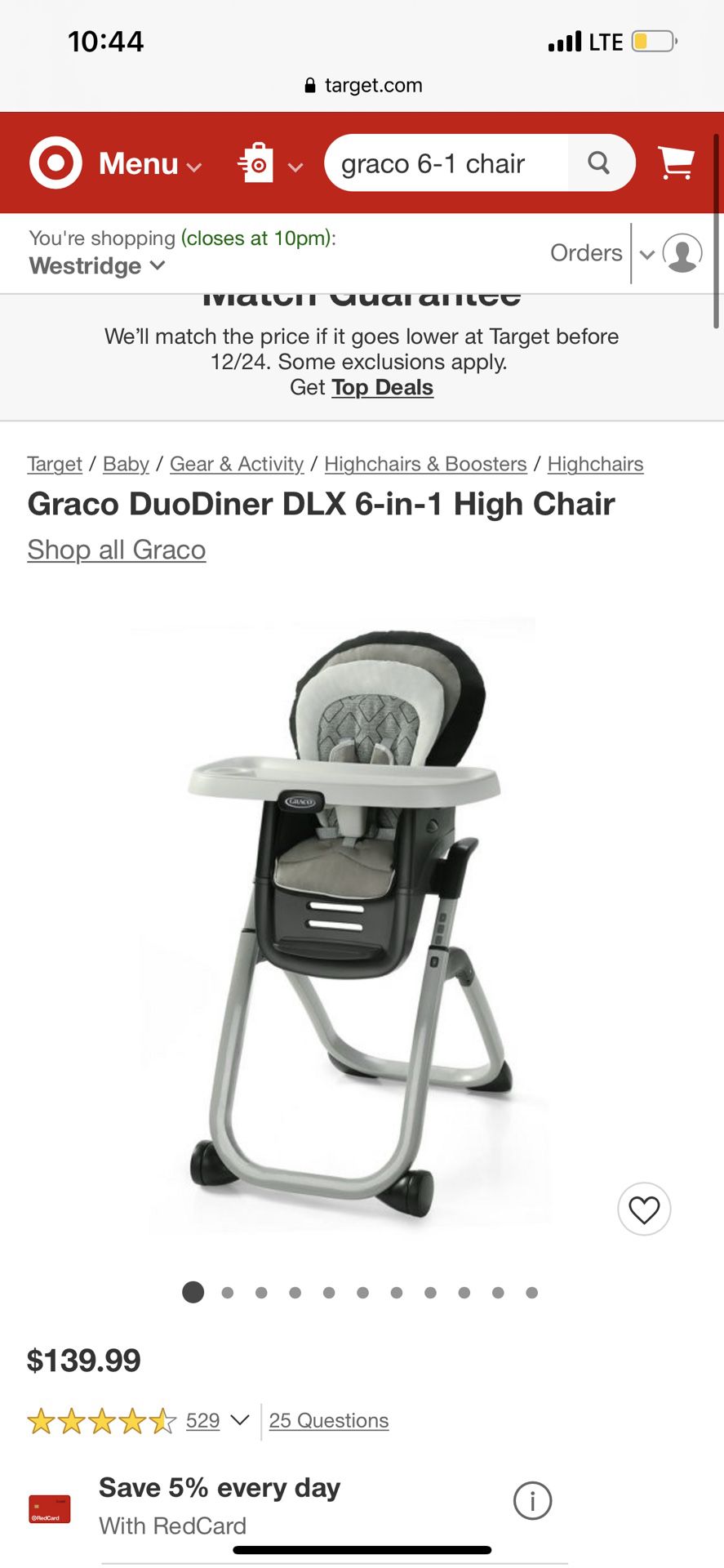 Brand New 6 In 1 Baby High Chair 