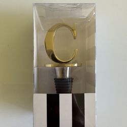 BRAND NEW Monogram Wine Bottle Stopper “C”