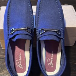 Women’s Night Blue Loafers Size 9. New In Box 