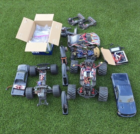 RC Trucks And Car, All Working.
