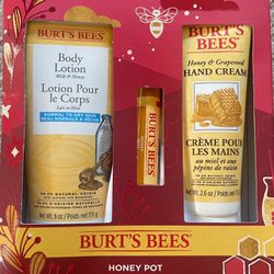 Burt's Bees ~Honey Pot Set-New