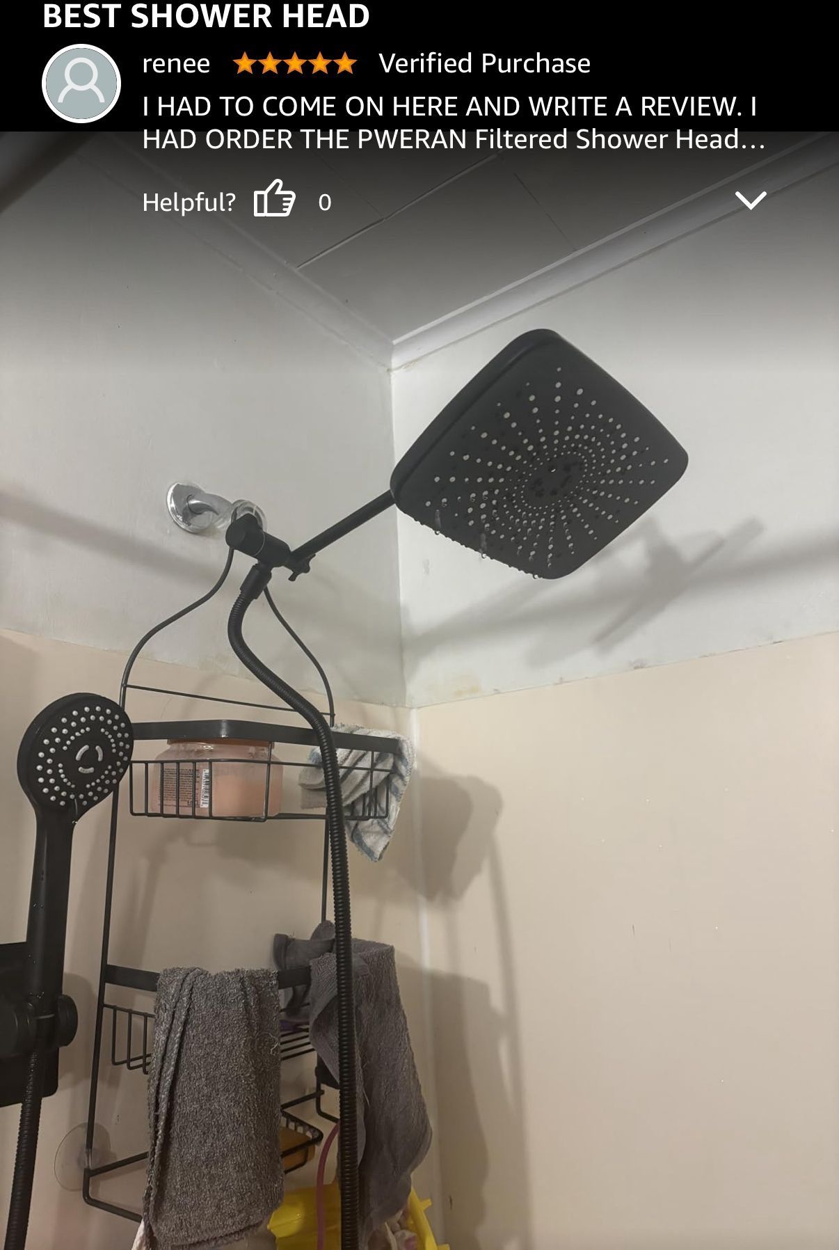 Wide Rain Shower Head With 5 Modes Handheld Showerheads, High Pressure Showerhead Combo with Extension Arm for Bathroom Accessories, Adjustable Shower