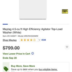 New Washer & Dryer for Sale