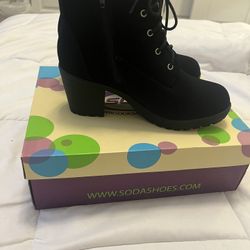 Girls Black Boots 