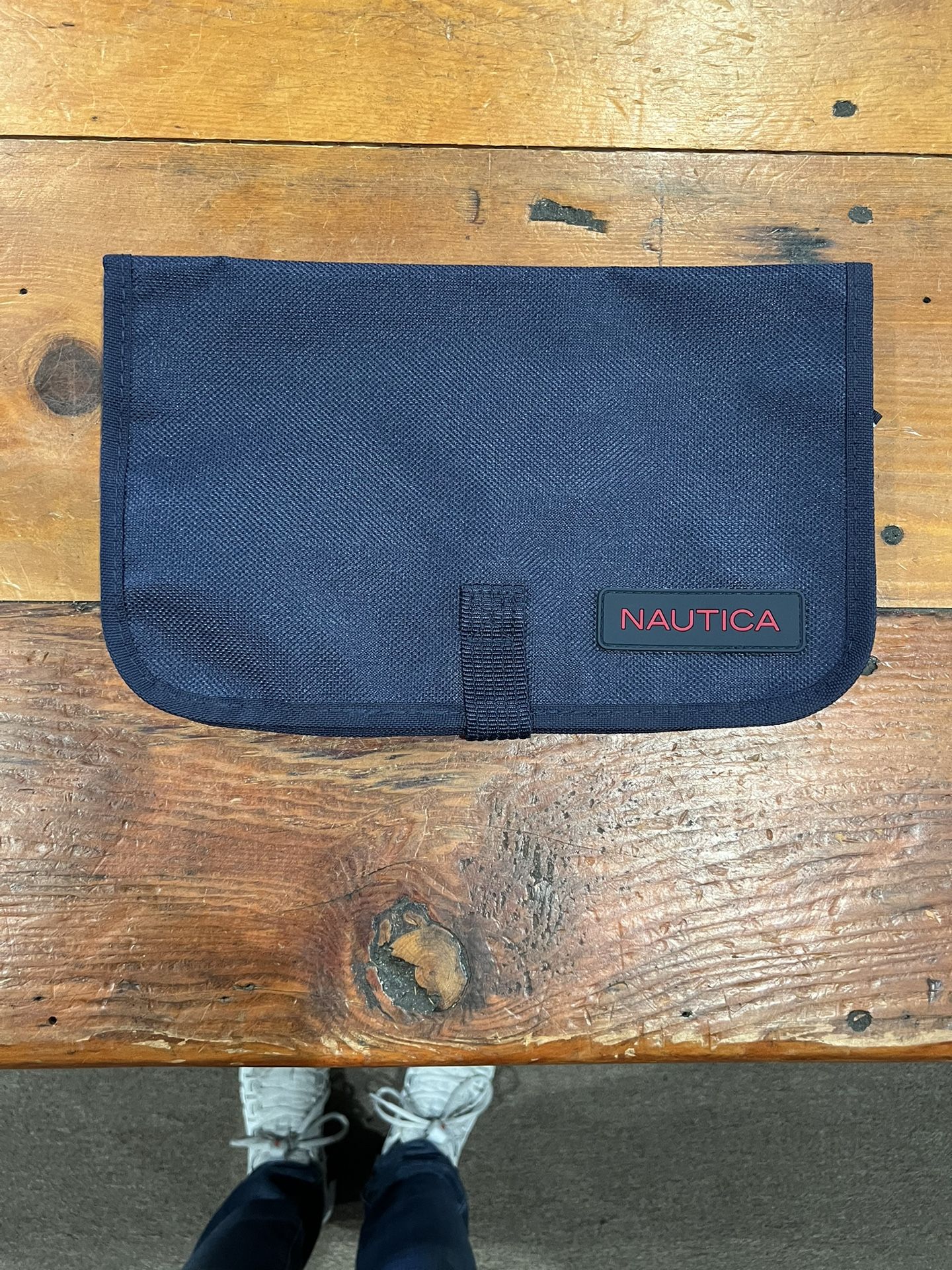 Navy Blue Nautica Hanging Toiletry Bag