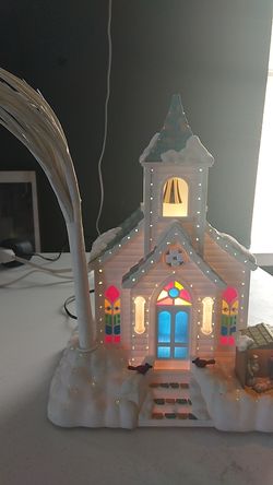 Holiday fiber optic church