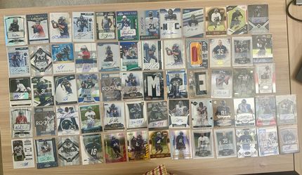 HUGE 96 cards Auto. Seattle Seahawks Lot! Auto, Numbered, RC, Vet, Patch, Jersey