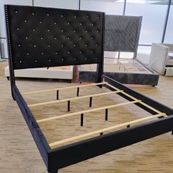 New Black KING Size Bed Frame 