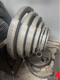 Weights, barbell, bench, squat rack
