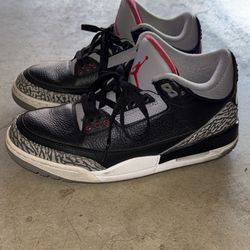 Jordan 3 Black Cement Size 8.5