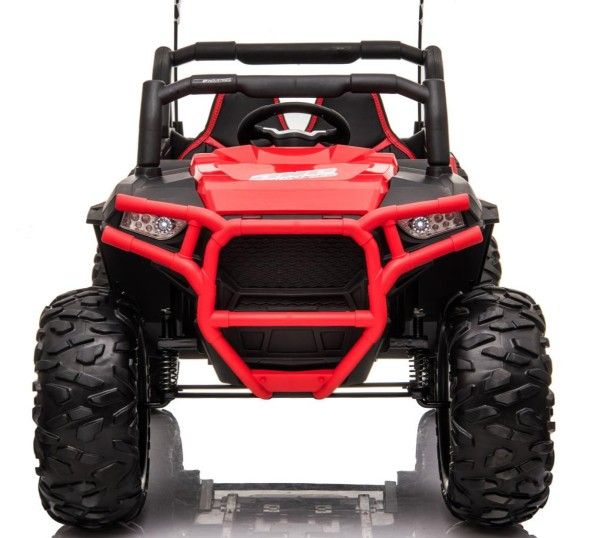 Kids Ride On Electric Car 24V Rubber Tires Leather Seat Bluetooth LED Lights