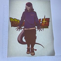 Iron On Heat Transfer  Good For T-shirts Sweaters Jackets T Shirt Design Size Is About 12x10 Dragon Ball Z  #171