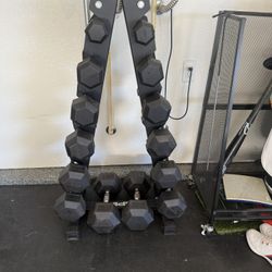 Inspire Hex Dumbbell Weights 5lb - 30lb & 40lb