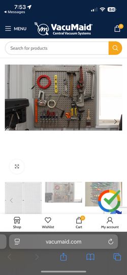 Vacumaid bullet board - Slate Grey - New in box