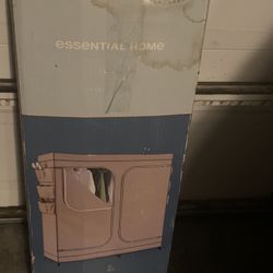 Storage closet with shoe organizer