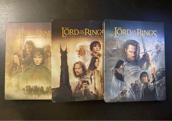 Lord of the Rings Trilogy Blue Ray Steel books