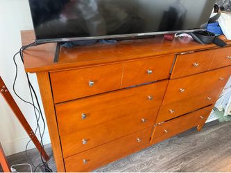 Teak 8 drawer dresser