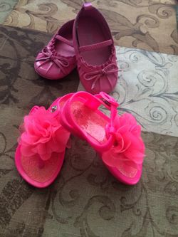 Baby girl shoes Size 3 only $5 for both pairs