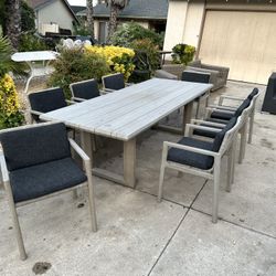 Restoration hardware outdoor dining set hot sale