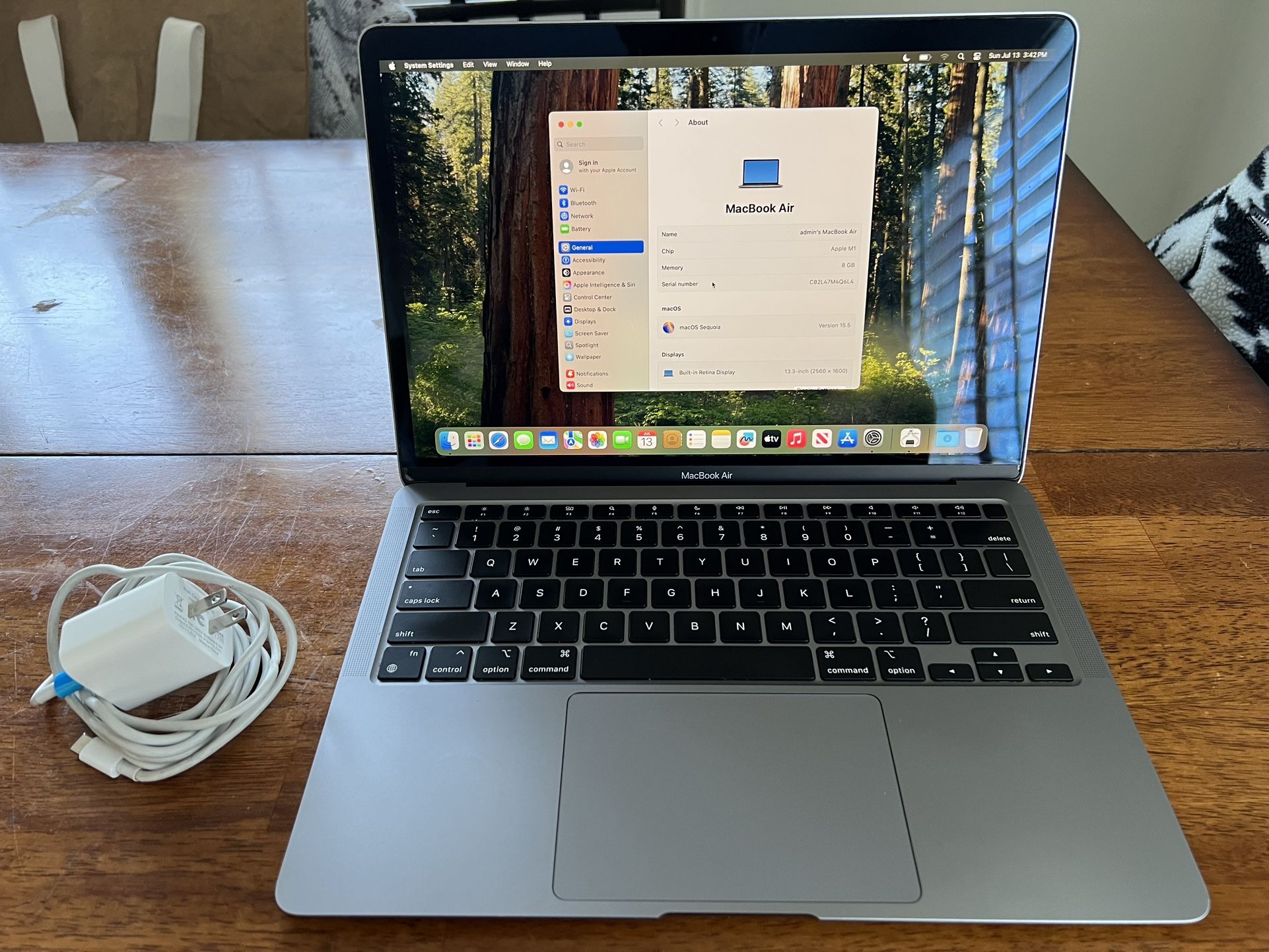 Apple MacBook Air M1 A2337 (Late 2020) 13.3" Laptop Computer 256GB SSD 8GB RAM - Space Gray
