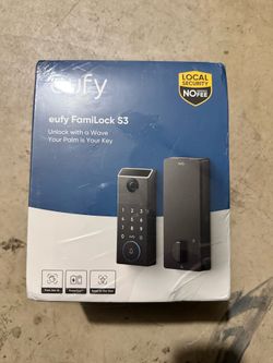 Brand New eufy FamiLock S3 Smart Lock - Palm Vein Unlock & 2K Camera
