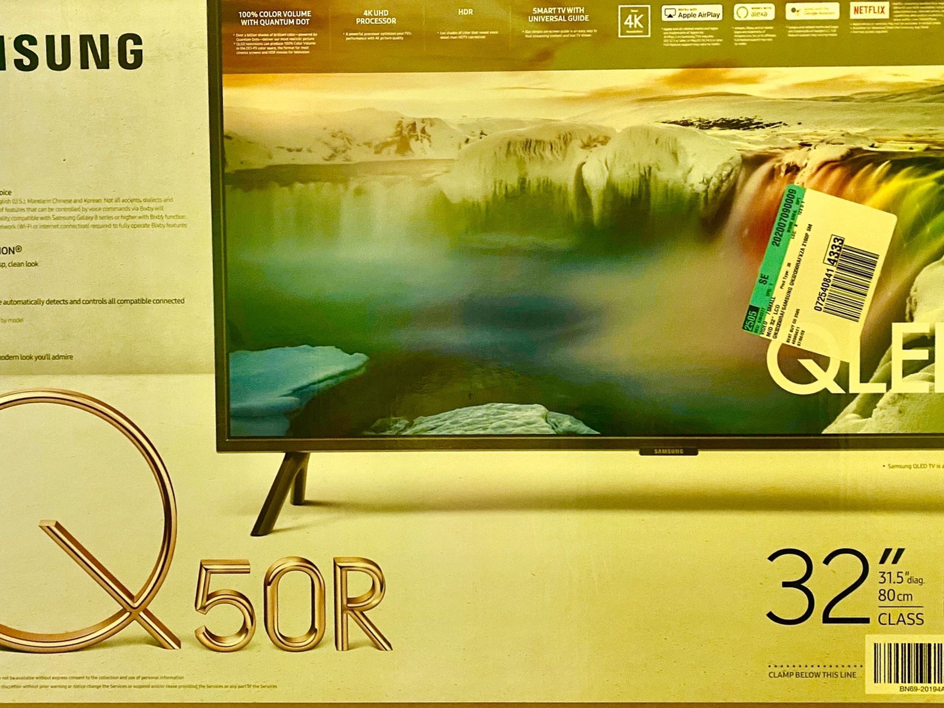 Samsung 32 Inch Flat Screen TV Qled