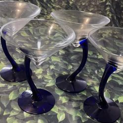 Libbey Bravura Martini glasses (4) 