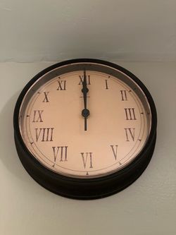 AcuRite Round Wall Clock Roman Numerals
