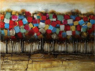 canvas art picture paint multicolor 3D