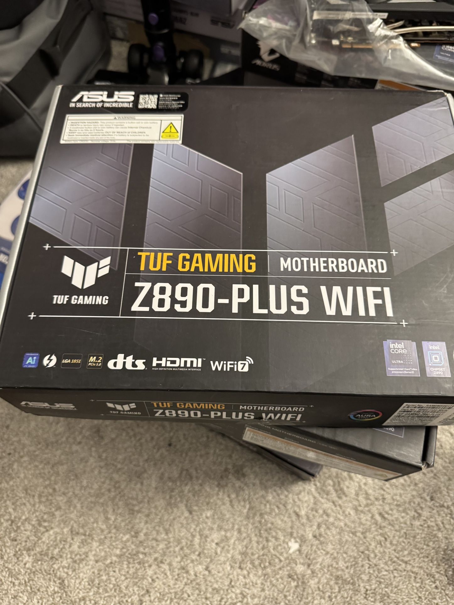 ASUS PC Tuf Gaming Z890-Plus-WiFi Intel Socket LGA 1851 Motherboard