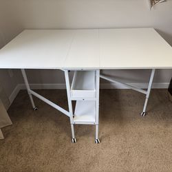 Adjustable height folding craft table - $150 OBO