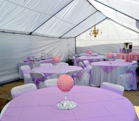 Pink Floral Ball Centerpieces