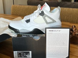 Jordan 4 Golf Shoes - Size 11