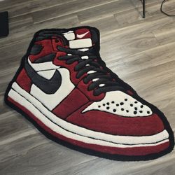 Custom Handmade Jordan 1 Chicago Rug