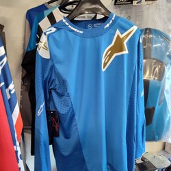 Alpinestars Supertech MX Jersey Blue available in different sizes