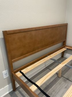 Queen Pinewood Bed Frame