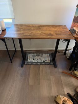 Wooden Sit to Stand electronic desk
