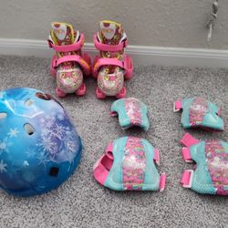 Pink roller skates