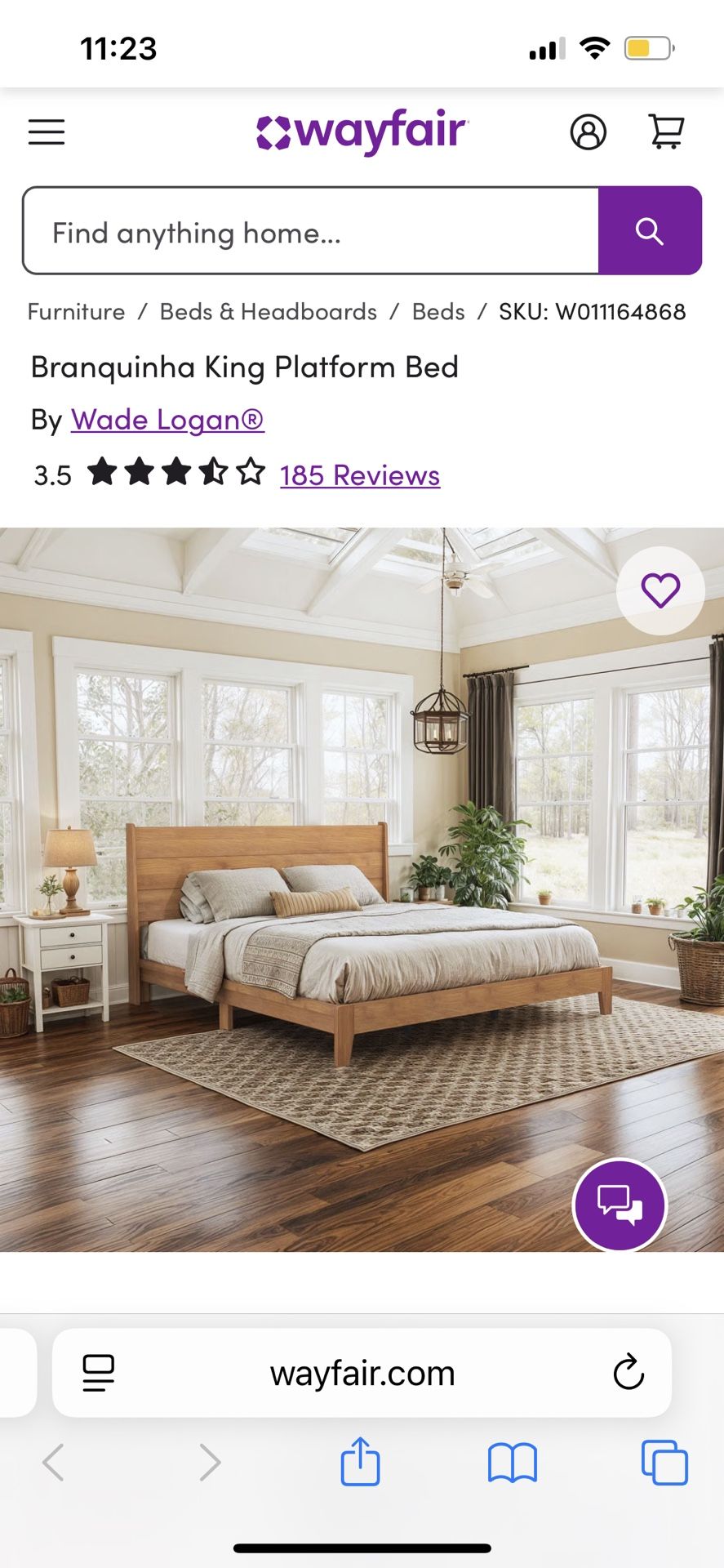King Size Bed Frame + Mattress