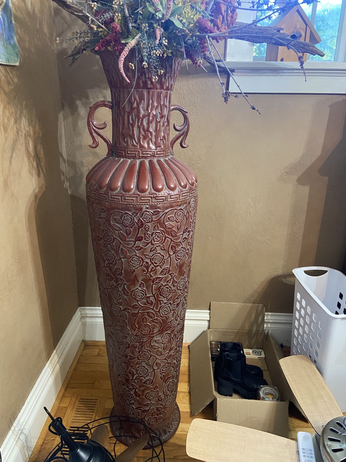 Large Metal Vase