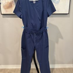 JAANUU Scrubs Top & Bottom Set