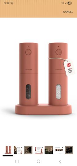 Electric Salt and Pepper Grinder Set