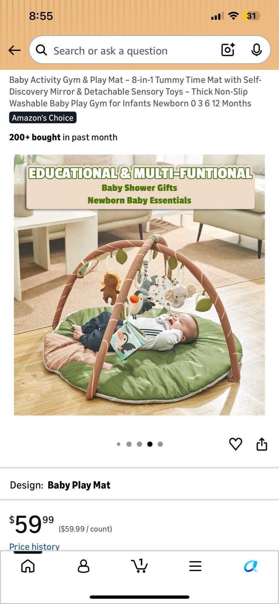 Baby activity mat