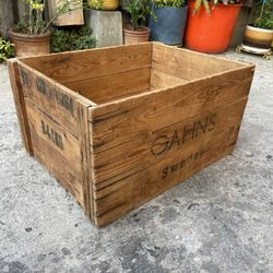 Vintage GAHNS Rustic Crate / Box Farmhouse