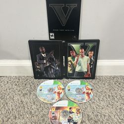 Grand Theft Auto V Xbox 360 SteelBook Edition | Rockstar Games | 2013 | Complete Edition 